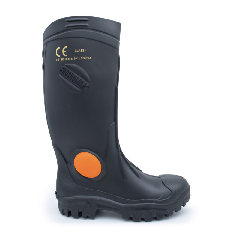 Shosholoza Black Steel Toe Gumboot - Protekta Safety Gear