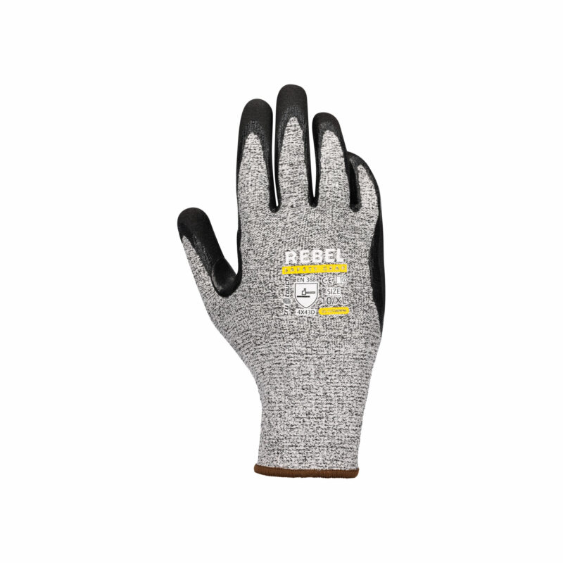 REBEL Tru Touch Cut Resistant Nitrile Level 5 Gloves