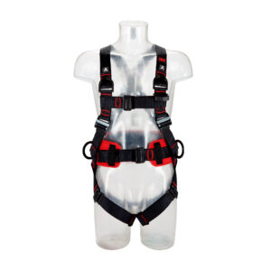 Harness with Belt (3 Point + Shoulder Connections, Pass through buckle)