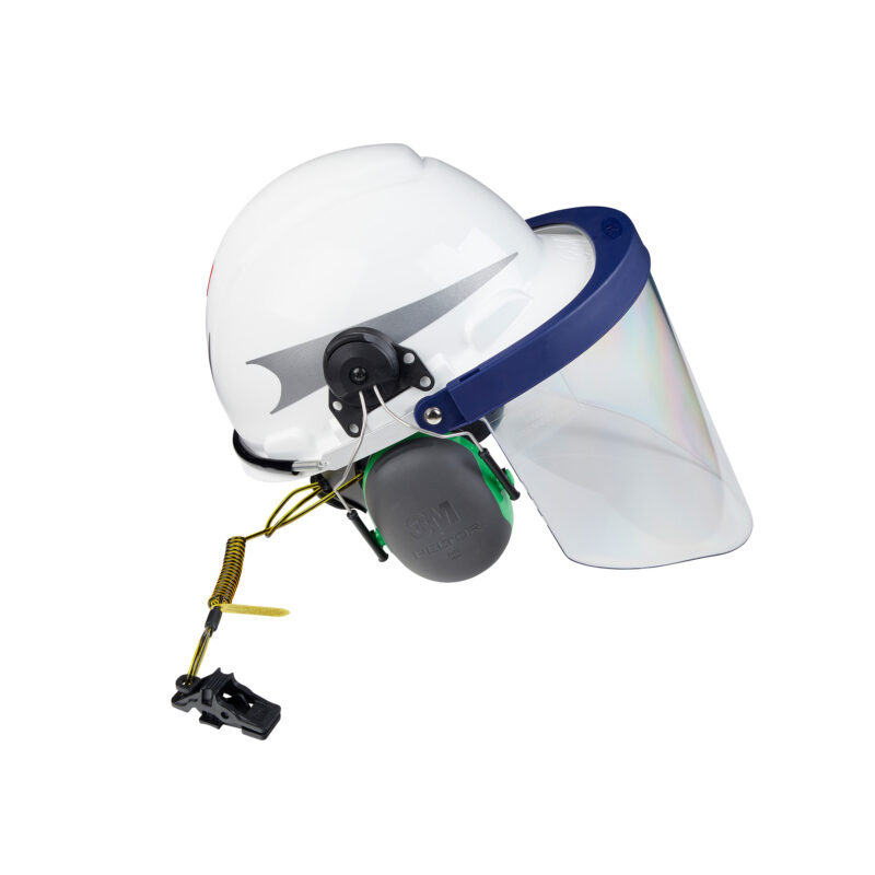 Hard Hat Tether styled