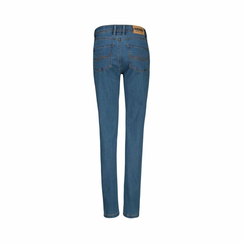 REBEL Ladies Workwear Jeans Mid Blue - Image 3