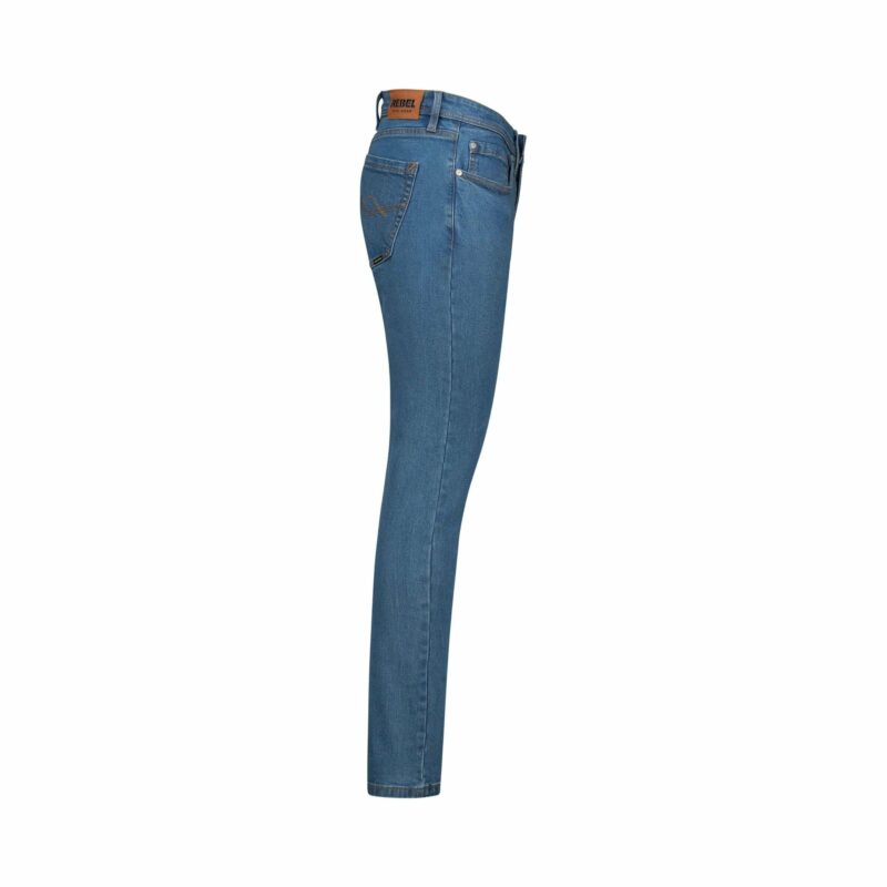 REBEL Men's Workwear Jeans Mid Blue - Image 3